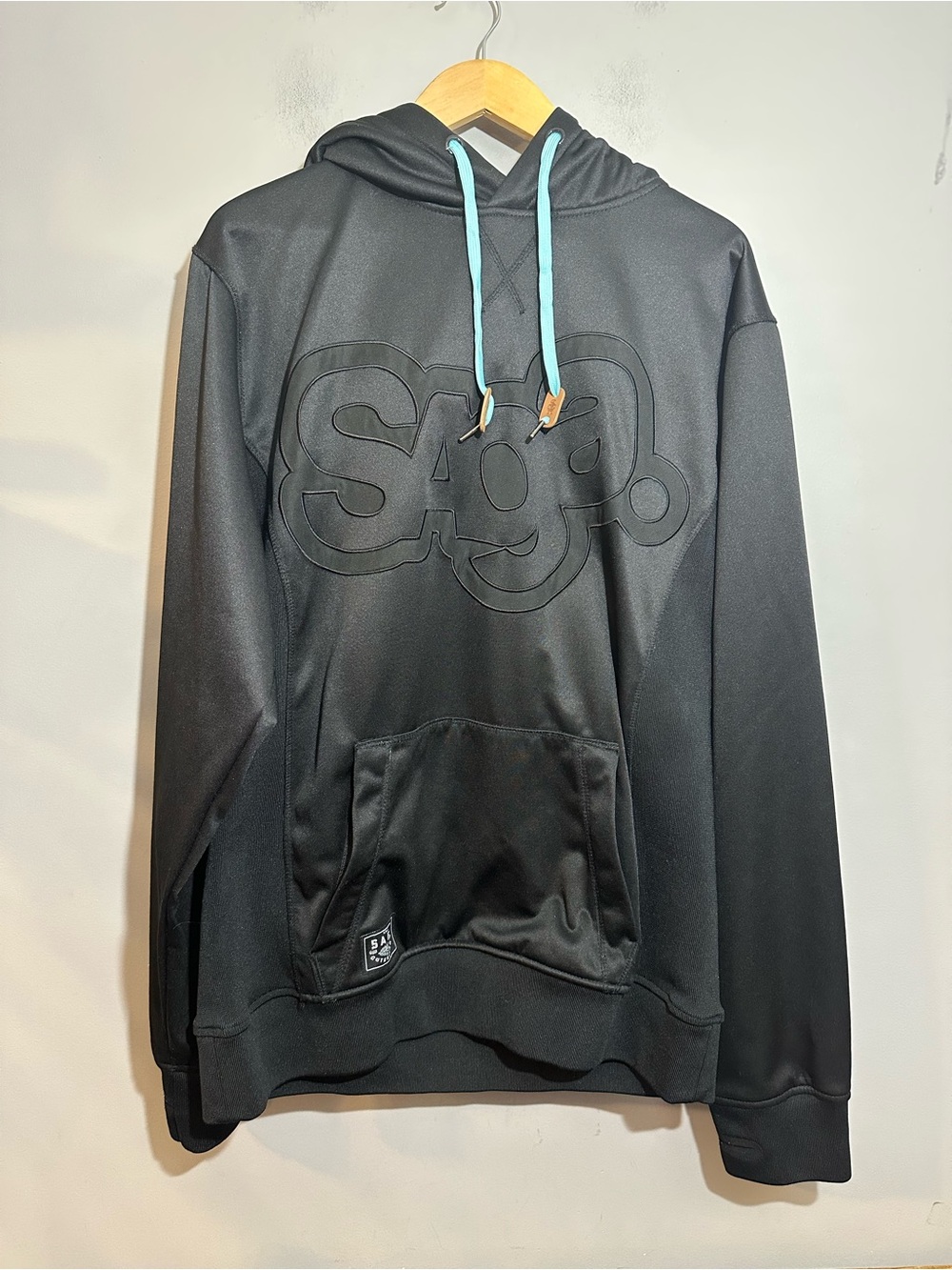 Saga Black OG Logo Riding Pullover Hoodie Men’s L